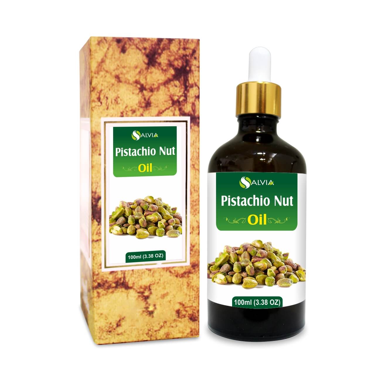 Salvia Natural Carrier Oils, Hair Fall,Anti Ageing,Anti-ageing Oil 10ml Pistachio Nut Oil (Pistacia Vera) Pure Natural Carrier Oil